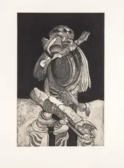 LM-5 by Lucio Muñoz, 1975, Aguafuerte y Aguatinta sobre papel Lafranca, sold Sep 2026