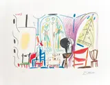 L´Atelier de la Californie VI by Pablo Picasso, 1981, Litografía sobre papel Arches, sold Jun 2026
