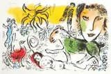 Le Cheval Vert by Marc Chagall, 1985, Litografía sobre papel Velín de Arches, sold Jun 2026