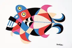Pez Abisal by César Manrique, Serigrafía sobre Cerámica esmaltada, sold Jun 2026