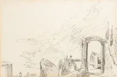 Paisaje by Cecilio Pla, Dibujo a lápiz sobre papel, sold May 2026
