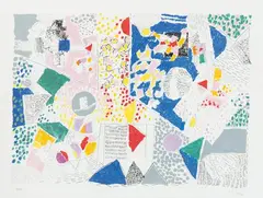 Sin título by Manuel Hernández Mompó, 1991, Serigrafía sobre papel Arches, sold May 2026