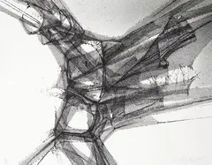 Homenaje a Goya IV by Manuel Rivera, 1991, Serigrafía sobre papel Velin de Arches, sold Dec 2025