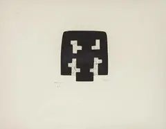 Joritsu by Eduardo Chillida, 1999, Aguafuerte y Aguatinta sobre papel Eskulan gris, sold Dec 2025