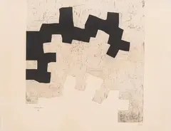 Aldikatu III by Eduardo Chillida, 1972, Aguafuerte y Aguatinta sobre papel Guarro, sold Dec 2025