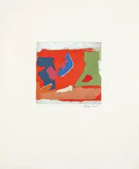 Sin título by Esteban Vicente, 1998, Serigrafía sobre papel Michel, sold Oct 2025