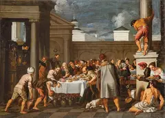 Las bodas de Caná by Pedro Orrente, Óleo sobre lienzo, sold Sep 2025