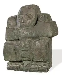 Escultura. Volumen que despierta el surco en la tierra. Figura comprendiendo políticamente by Jorge Oteiza, 2003, Escultura, sold Jul 2025