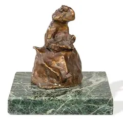 Menina III by Pablo Serrano, Bronce patinado, sold Jul 2025