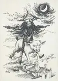 Para el libro Cuenca Mágica by Lorenzo Goñi, 1981, Tinta sobre papel, sold Jul 2025