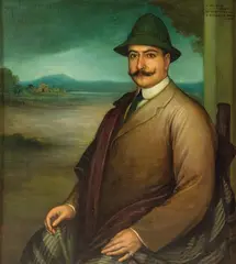 Retrato de don Jose María Sanginés by Julio Romero de Torres, 1915, Óleo y temple sobre lienzo, sold May 2025