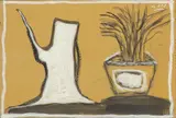 Naturaleza muerta by José Vilató Ruiz, Gouache y clarión sobre papel, sold May 2025