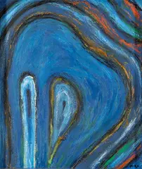 Hilatura by Víctor Mira, 1983, Óleo sobre lienzo, sold May 2025