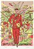 Conflicto Sentimental by Carlos Sánchez Pérez, 1980, Serigrafía sobre papel, sold May 2025