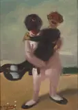Pareja by Baldomero Romero Ressendi, Óleo sobre tablex, sold Mar 2025
