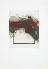 Mayo II by Luis Feito, 1989, Aguafuerte y Aguatinta sobre papel Rives, sold Mar 2025