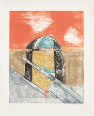 GF N.º 9 by Lucio Muñoz, 1983, Aguafuerte y Aguatinta sobre papel Segundo Santos hecho a mano, sold Mar 2025