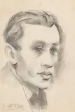 Caballero by Servando Del Pilar, 1930, Lápiz sobre papel, sold Feb 2025