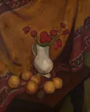 Vase de coquelicots by Roger de La Fresnaye, 1909-1910, Huile sur toile, sold Nov 2022