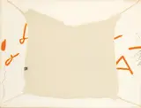 Mocador Lligat by Antoni Tàpies, 1972, Aguafuerte y Carborundum coloreado a mano sobre papel Guarro especial, sold May 2024