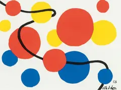 Sin título by Alexander Calder, 1976, Serigrafía sobre papel realizada a partir del Gouache original del artista, sold Mar 2024