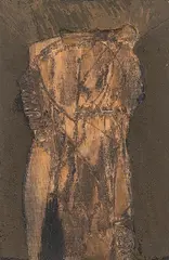 Small painting #3 by Lucio Muñoz, 1961, Óleo sobre tabla trabajada, offered Dec 2023