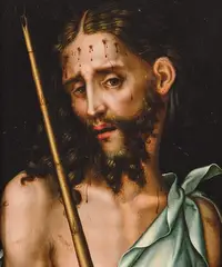 Ecce Homo by Luis de Morales "El Divino", 1563, Óleo sobre tabla, sold Oct 2023