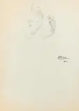 Desnudo femenino by Benjamín Palencia, 1926, Lápiz sobre papel, offered Oct 2023