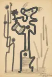 Sin título by Benjamín Palencia, 1934, Tinta y aguada sobre papel, sold Sep 2023