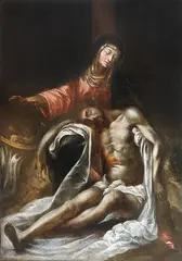 Piedad by Juan de Valdés Leal, Óleo sobre lienzo, sold Jul 2023