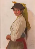 Retrato de dama by Cecilio Pla, 1920, Óleo sobre lienzo adherido a táblex, sold Mar 2026