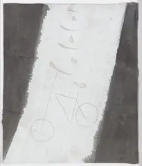 Beethoven y el arte de pedalear by Víctor Mira, 1998, Óleo sobre tela y cartón, sold Mar 2026