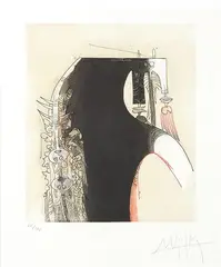 Sin título by Wifredo Lam, 1979, Aguafuerte y Aguatinta sobre papel, sold Mar 2026