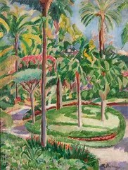 Paisaje. Finca de la Concepción en Málaga by Francisco Iturrino, 1916, Óleo sobre lienzo, sold Feb 2026