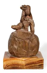 Infanta Margarita by Pablo Serrano, 1974, Bronce patinado sobre base de ágata, sold Feb 2026