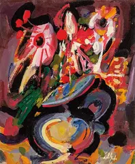 Personaje by Álvaro Delgado Ramos, Óleo sobre cartulina, sold Feb 2026