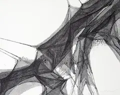 Homenaje a Goya III by Manuel Rivera, 1991, Serigrafía sobre papel Velin de Arches, sold Feb 2026