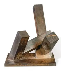 Hau Madrilentzat. 6.3.LT 72 Desarrollos a partir del elemento prismático by Jorge Oteiza, 2003, Bronce, sold Jul 2024