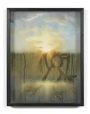 7h35, En campagne (série Il y a tant d'aurores qui n'ont pas lui) by Saype, 2019, Acrylique sur toile et plexiglas, sold Apr 2021
