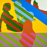SANS TITRE - Circa 1965 by Walter Strack, Acrylique sur toile, sold Mar 2021