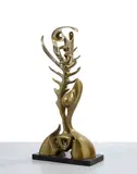 L'ARBRE DE VIE by Georges Charpentier, 1980, Bronze à patine dorée, sold Mar 2021