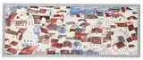 untitled, 1965, oil on board with sgraffito, Greek townscape, by Jeremy King, oil on board, offered Oct 2017