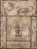 untitled, 1990, oil on board, signed, and dated front, by Georgios Tzortzoglou, oil on board, offered Oct 2017