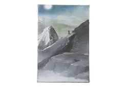 untitled, 2005, oil on canvas, mountain scene, dated to canvas by Julia Oschatz, oil on canvas, offered Oct 2017