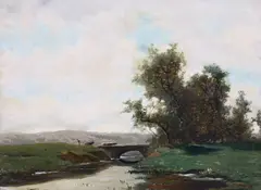 Paysage by Jules Dupré, Oil on panel, offered Oct 2017