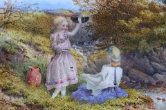 Thought to be North by Edwin Alfred Pettitt, watercolour, offered Oct 2017