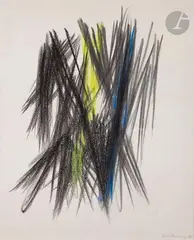 PM1961-68-1961 by Hans Hartung, Pastel, sold Jun 2020