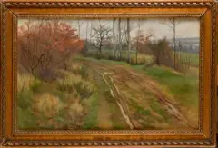 Le chemin de terre by Auguste Allongé, Aquarelle, sold Nov 2022
