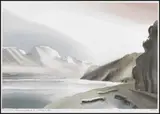 Camp Cove, Harrison Lake, BC by Toni Onley, 1993, watercolour on paper, sold Aug 2014