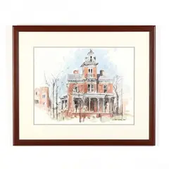 The Historic Dodd Hinsdale House by Neil Watson, Watercolor on paper, sold Jan 2018